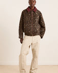 Manteau Bomber Pixie Damson Madder Léopard - Ex - voto