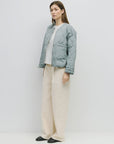 Manteau Matelassé Kara Bleu Clair Mod Ref - Ex - voto