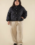 Manteau Matelassé Nubi NLT Noir - Ex - voto
