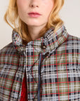 Manteau Puffer Pearl Damson Madder Carreaux - Ex - voto