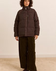 Manteau Puffer Réversible Opal Plum Check Damson Madder - Ex-voto