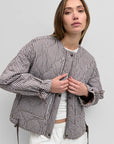 Manteau Rochelle Quilt Gingham Noir Mod Ref - Ex - voto