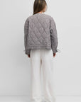 Manteau Rochelle Quilt Gingham Noir Mod Ref - Ex - voto