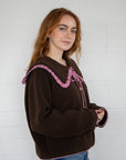 Manteau Thea Brun Things Between - Ex - voto