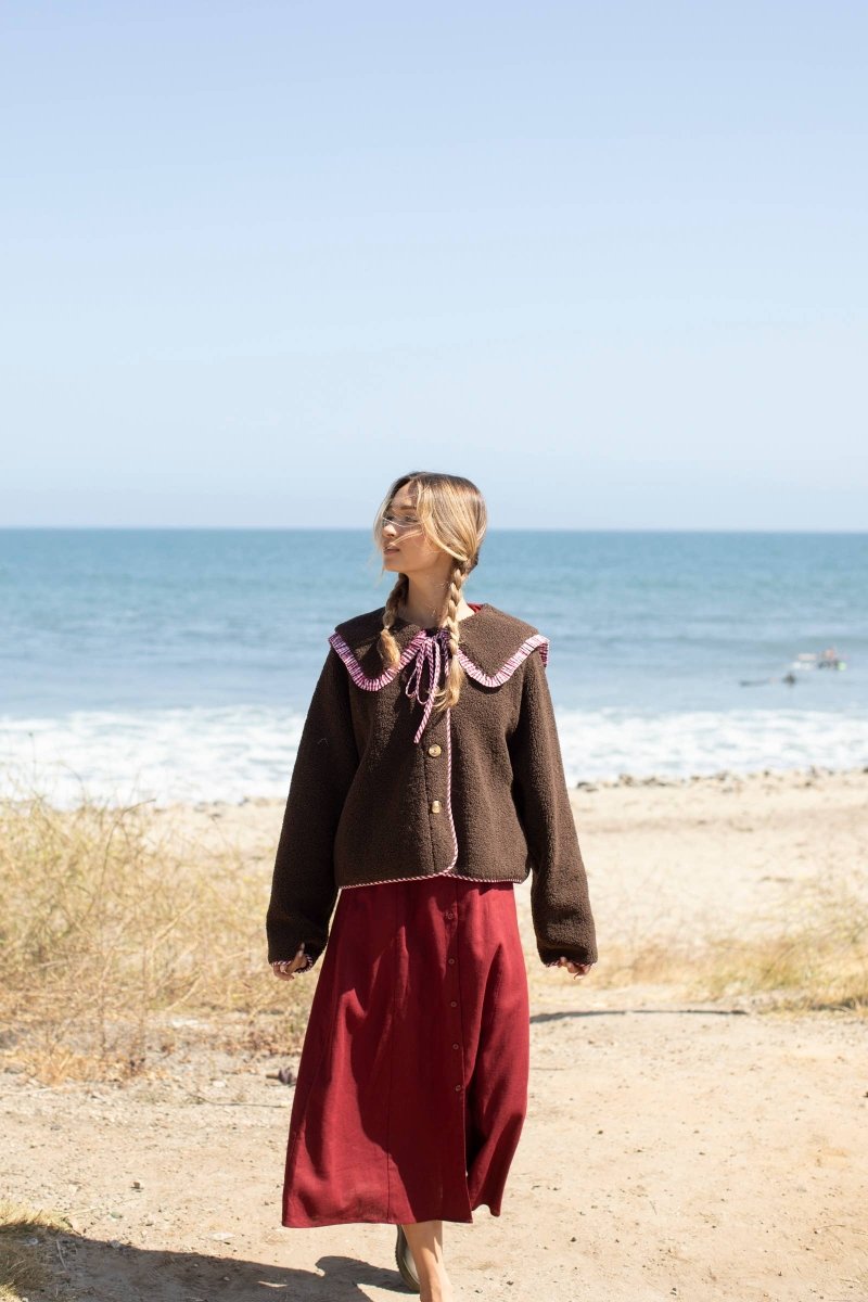 Manteau Thea Brun Things Between - Ex - voto