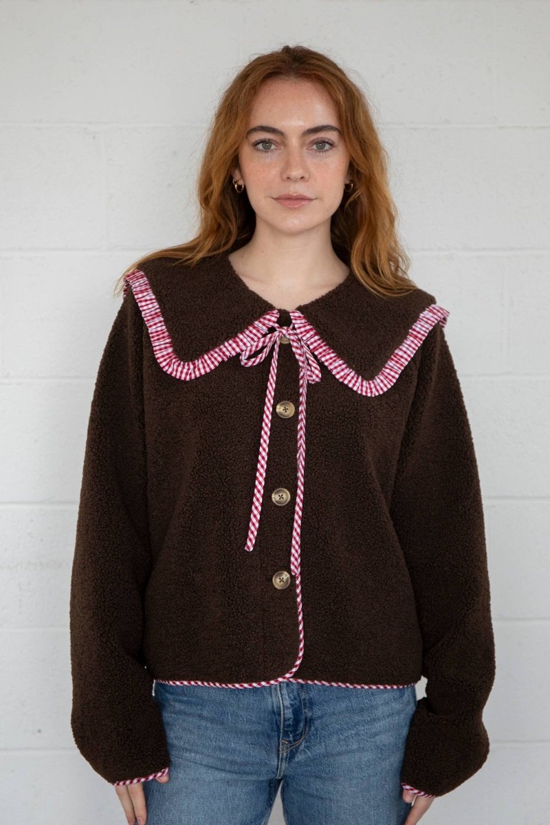 Manteau Thea Brun Things Between - Ex - voto