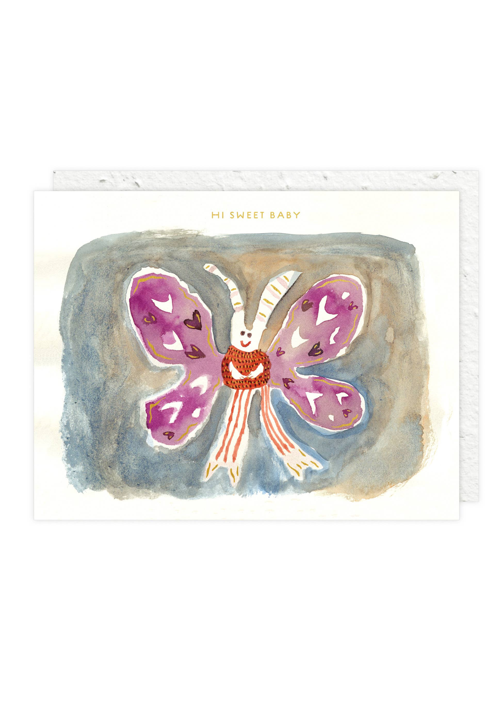 Carte de Souhaits Butterfly In a Sweater Seedlings