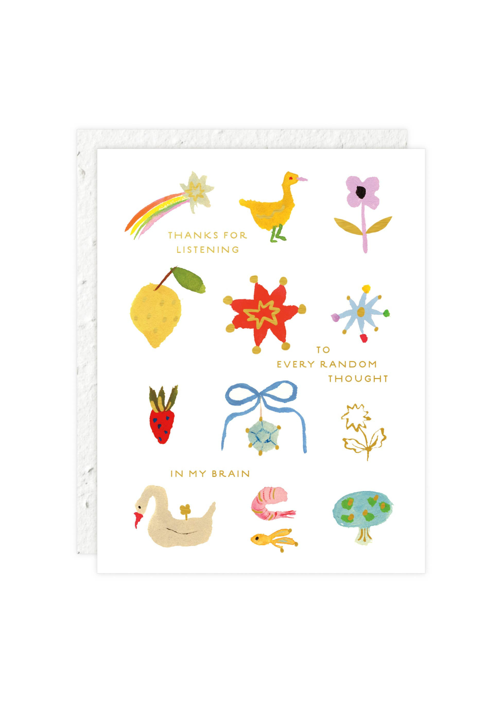 Carte de Souhaits Random Thoughts Seedlings