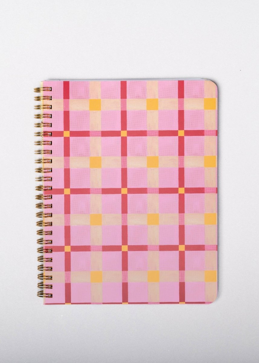 Mini Carnet de Notes Carreaux Roses Ban.do - Ex - voto