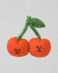 Ornement en Feutre Cerises Wrap - Ex-voto