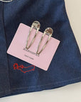 Paire de Barrettes Classiques Argentées Accity - Ex-voto
