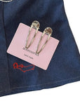 Paire de Barrettes Classiques Argentées Accity - Ex-voto
