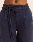 Pantalon Culotte Lotta Marine Damson Madder - Ex-voto