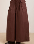 Pantalon Culotte Tatiana Choc Damson Madder - Ex-voto