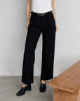 Pantalon en Lin Noir Margaret Mod Ref SOLDE - Vente finale - Ex - voto