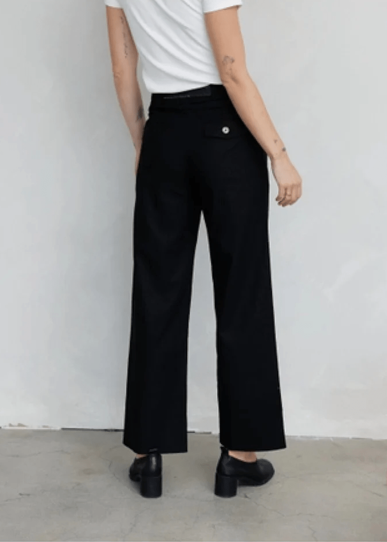 Pantalon en Lin Noir Margaret Mod Ref SOLDE - Vente finale - Ex - voto