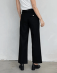 Pantalon en Lin Noir Margaret Mod Ref SOLDE - Vente finale - Ex - voto