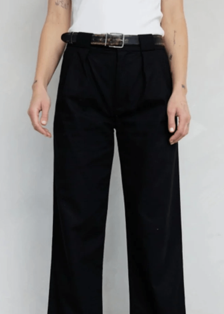 Pantalon en Lin Noir Margaret Mod Ref SOLDE - Vente finale - Ex - voto