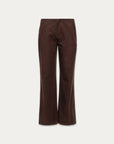 Pantalon en Lin Rosie Cacao Kuwalla - Ex - voto