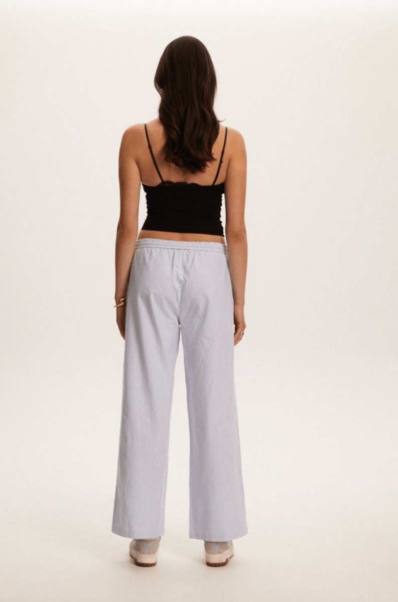 Pantalon Freya Blue Oxford Stripes Kuwalla SOLDE - Vente Finale - Ex - voto