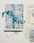 Papier d'emballage Blue Marble Wanderlust Paper Co - Ex - voto
