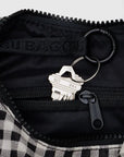 Petit Sac Croissant Baggu Gingham Noir et Blanc - Ex - voto