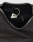 Petit Sac Croissant Baggu Washed Black Denim - Ex - voto