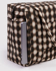 Petit Sac Nuage Carry - on Baggu Blurred Gingham Brown - Ex - voto