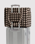 Petit Sac Nuage Carry - on Baggu Blurred Gingham Brown - Ex - voto