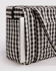 Petit Sac Nuage Carry-on Baggu Gingham Noir et Crème - Ex-voto