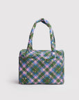 Petit Sac Nuage Carry - on Baggu Green Star Plaid - Ex - voto