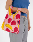 Petit Sac Réutilisable Baggu Light Pink Apples and Bananas - Ex - voto