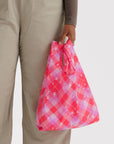 Petit Sac Réutilisable Baggu Pink Star Plaid - Ex - voto