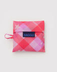 Petit Sac Réutilisable Baggu Pink Star Plaid - Ex - voto