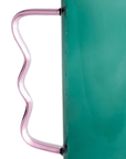 Pichet en Verre Turquoise Vague Large McGowan - Ex - voto