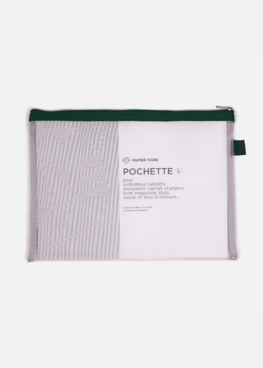 Pochette Mesh L Papier Tigre - Ex - voto