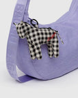 Porte - Clé Sac Cheval Gingham Noir et Blanc - Ex - voto