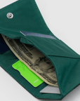 Porte - Feuille Snap Baggu Navy Green Check - Ex - voto