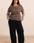 Pull en Laine à Double Manches Clara Damson Madder - Ex-voto