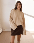 Pull Olie Dailystory Oatmeal SOLDE - Vente FInale - Ex - voto