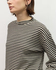 Pull Rayé Cierra Noir et Blanc All Row - Ex-voto