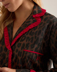 Pyjama 2 pièces Antonia Damson Madder Léopard - Ex - voto