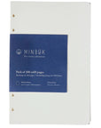Recharge Grande Minbok Feuilles blanches - Vente Finale - Ex - voto