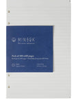 Recharge Grande Minbok Feuilles blanches - Vente Finale - Ex - voto