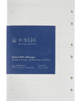 Recharge Grande Minbok Feuilles blanches - Vente Finale - Ex - voto