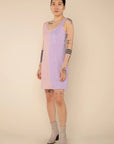 Robe Cory Gingham NLT Rose et Lavande - Ex - voto