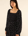 Robe Dawn Noire Ditsy Floral NLT SOLDE - Vente finale - Ex - voto