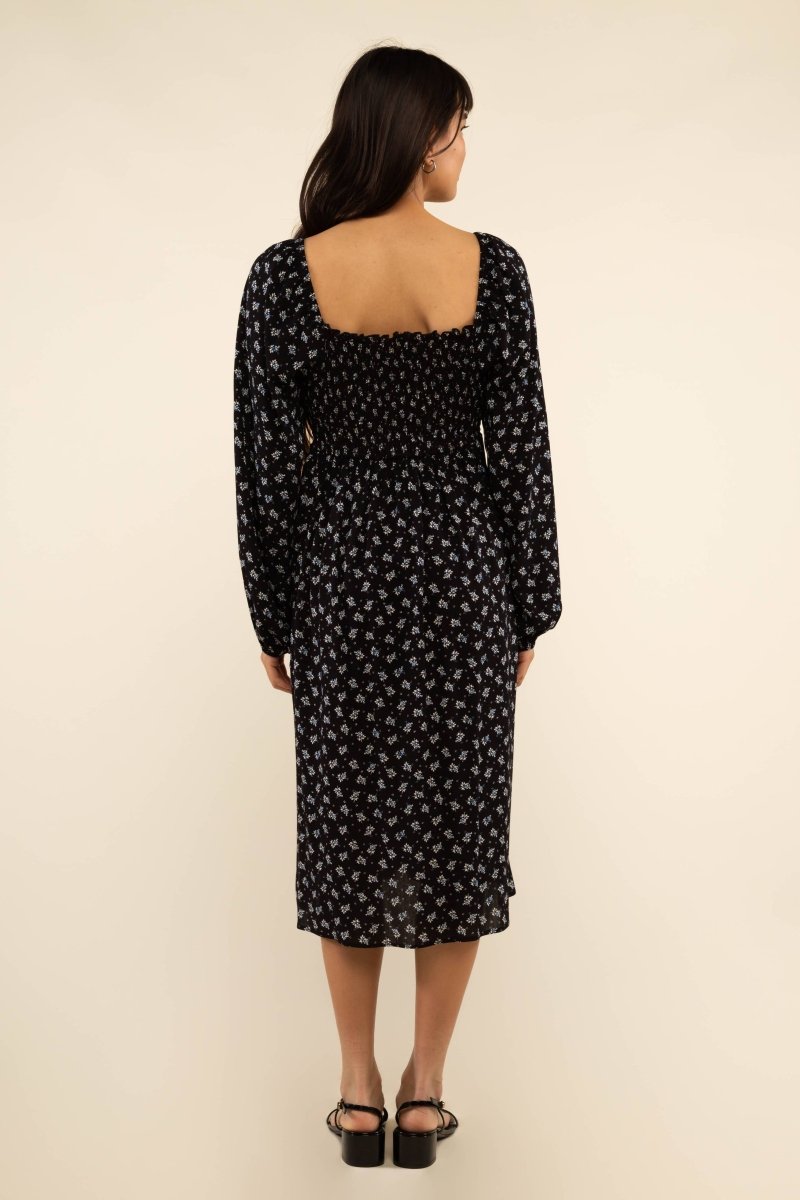 Robe Dawn Noire Ditsy Floral NLT SOLDE - Vente finale - Ex - voto