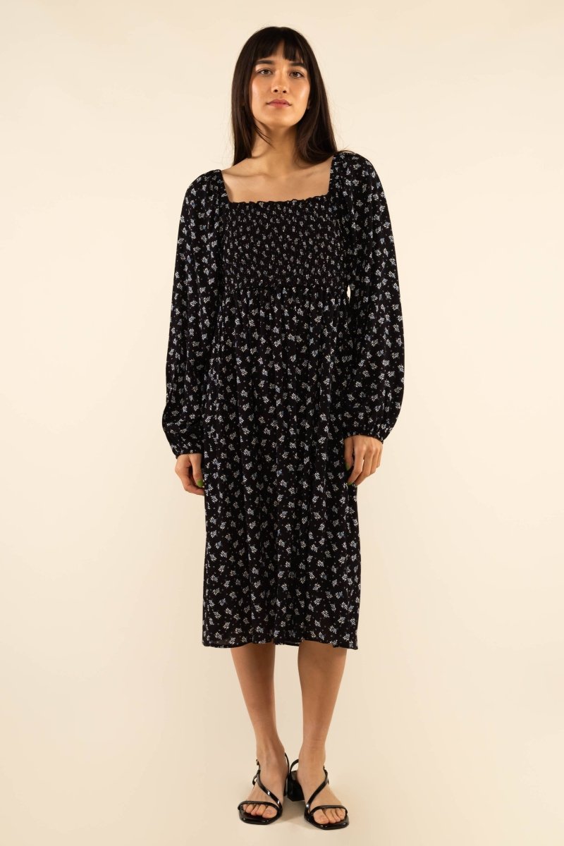Robe Dawn Noire Ditsy Floral NLT SOLDE - Vente finale - Ex - voto