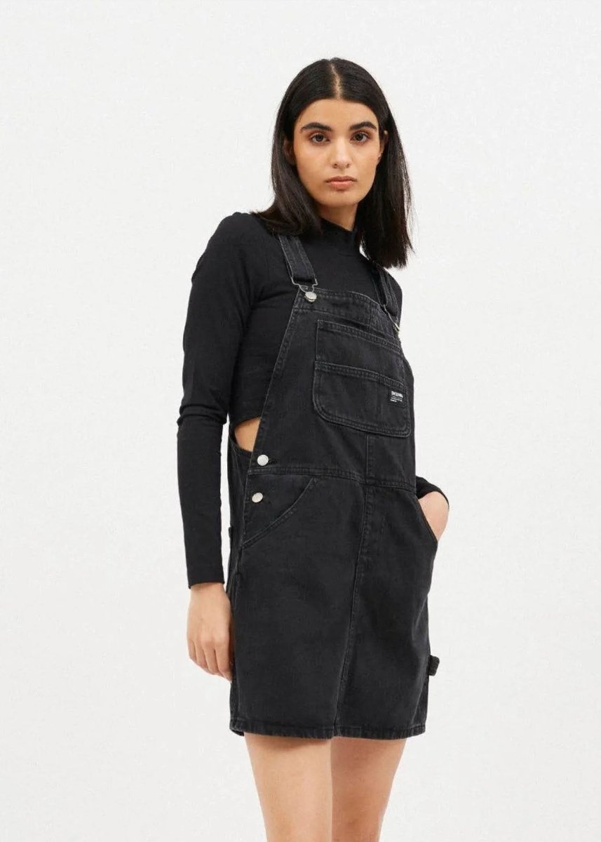 Dr Denim Black Used Connie Dungaree Dress – Ex-voto